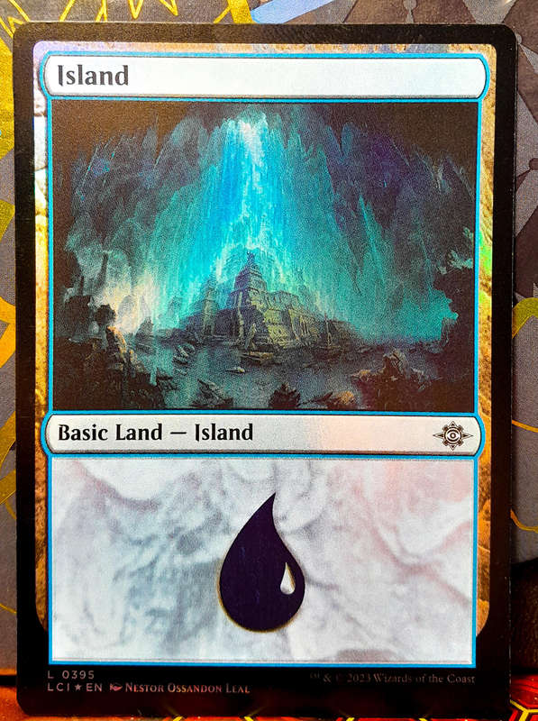 Magic the Gathering - Basic Land - Island (395) - FOIL -  Lost Caverns Of Ixalan - NM