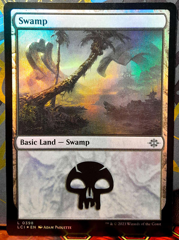 Magic the Gathering - Basic Land - Swamp (398) - FOIL -  Lost Caverns Of Ixalan - NM
