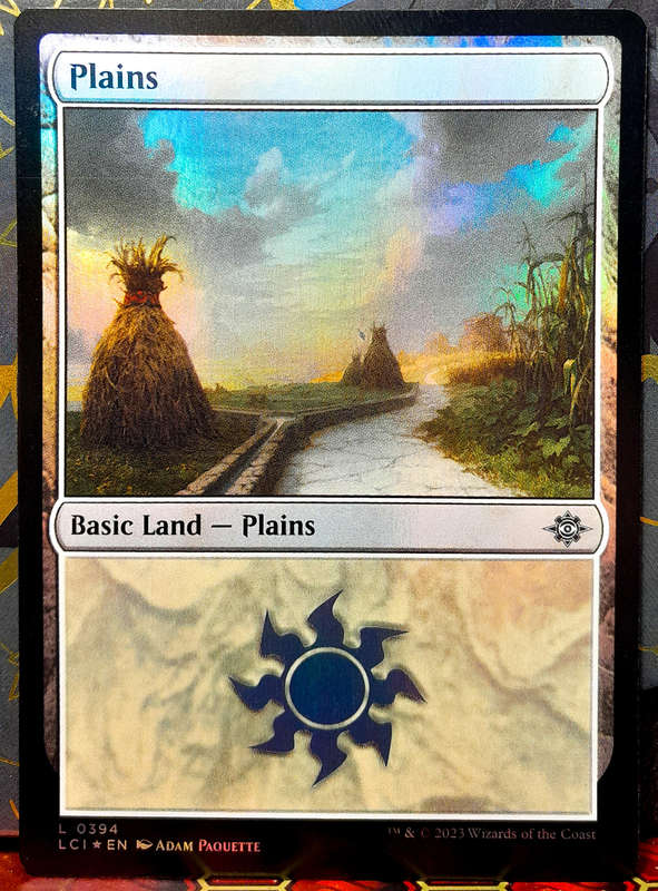 Magic the Gathering - Basic Land - Plains (394) - FOIL -  Lost Caverns Of Ixalan - NM