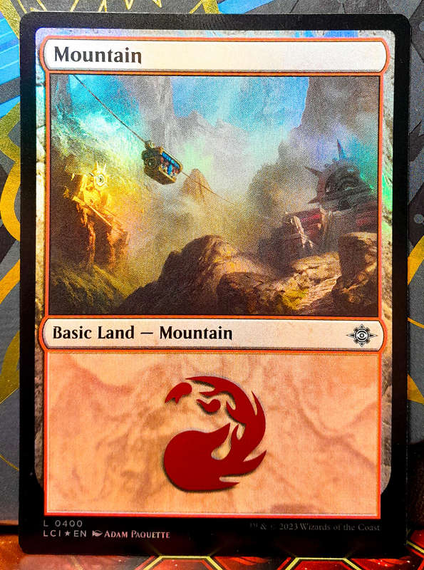 Magic the Gathering - Basic Land - Mountain (400) - FOIL -  Lost Caverns Of Ixalan - NM