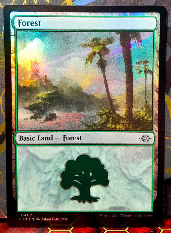 Magic the Gathering - Basic Land - Forest (402) - FOIL -  Lost Caverns Of Ixalan - NM