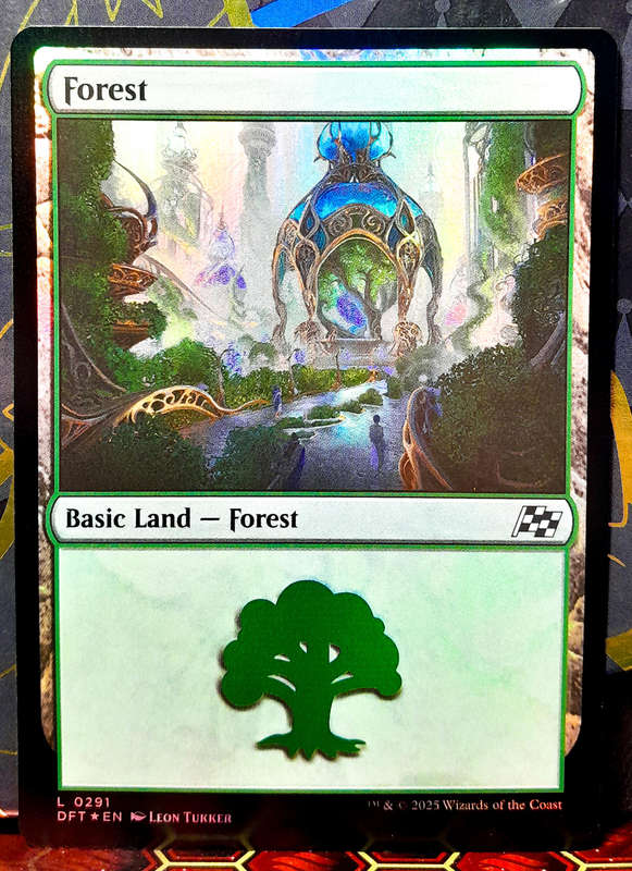 Magic the Gathering - Basic Land - Forest (291) - FOIL -  Aetherdrift  - NM