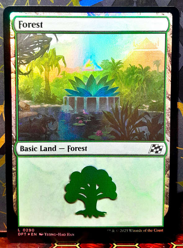 Magic the Gathering - Basic Land - Forest (290) - FOIL -  Aetherdrift  - NM