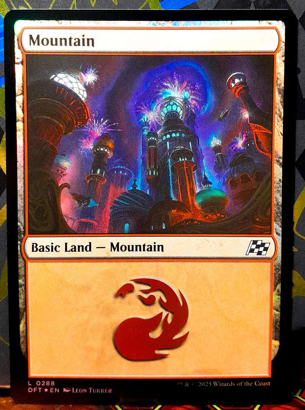 Magic the Gathering - Basic Land - Mountain (288) - FOIL -  Aetherdrift  - NM
