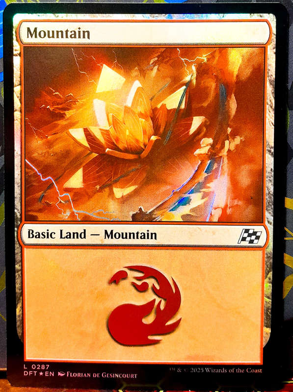 Magic the Gathering - Basic Land - Mountain (287) - FOIL -  Aetherdrift  - NM