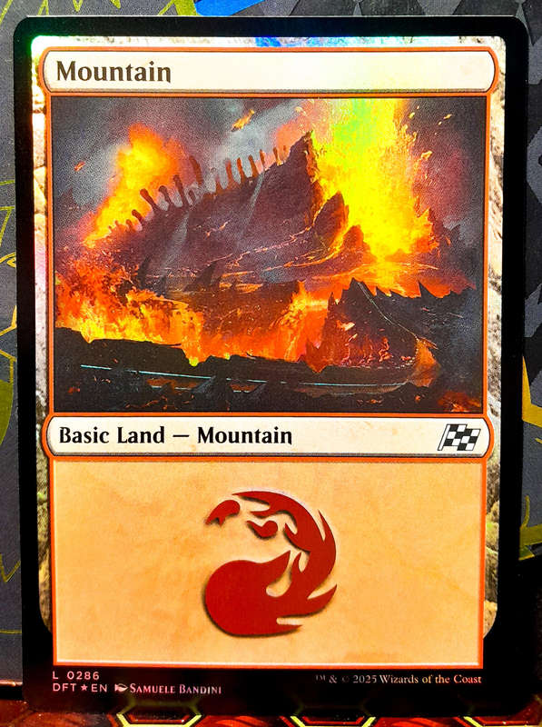 Magic the Gathering - Basic Land - Mountain (286) - FOIL -  Aetherdrift  - NM