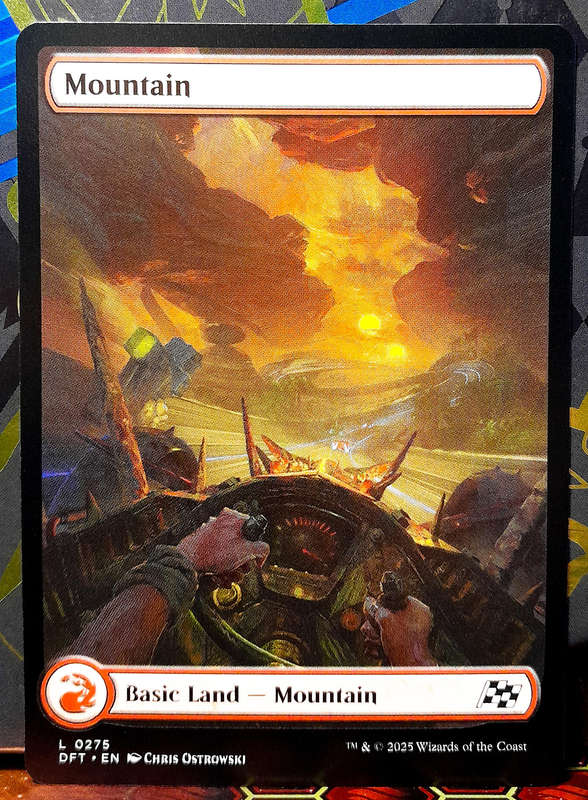 Magic the Gathering - Basic Land - Mountain (275) - NON-FOIL EXTENDED ART -  Aetherdrift  - NM