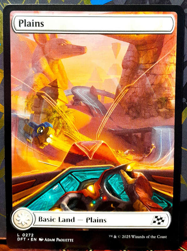 Magic the Gathering - Basic Land - Plains (272) - NON-FOIL EXTENDED ART -  Aetherdrift  - NM