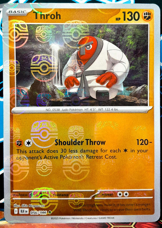 Pokemon Cards - Throh 050/086 - Master Ball Reverse Holofoil - Black Bolt - NM