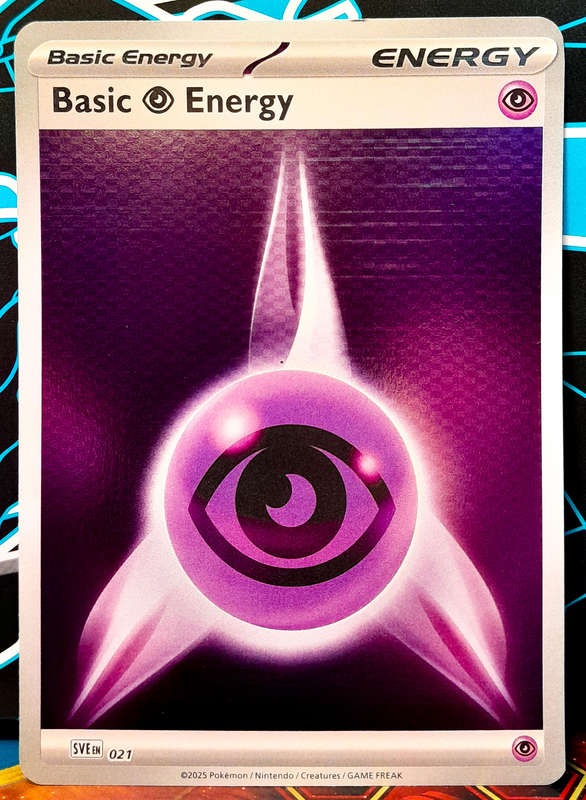 Pokemon Cards - Basic Phychic Energy SVE021 - HOLOFOIL - Black Bolt - NM