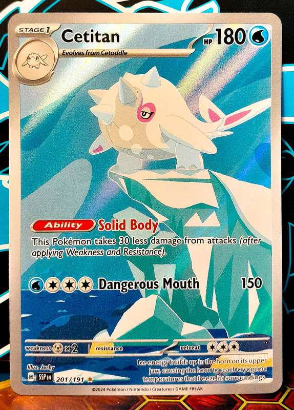 Pokemon Card - Cetitan 201/191 - Special Illustraition Rare - Surging Sparks  NM