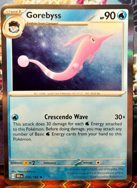 Pokemon Card - Gorebyss 056/182 - Rare - Foil - Destined Rivals - NM