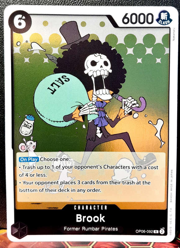 One Piece Trading Card Game - Brook OP06-092 - FOIL RARE  - NM