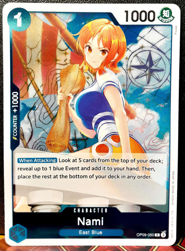 One Piece Trading Card Game - Nami OP09-050 - FOIL RARE  - NM