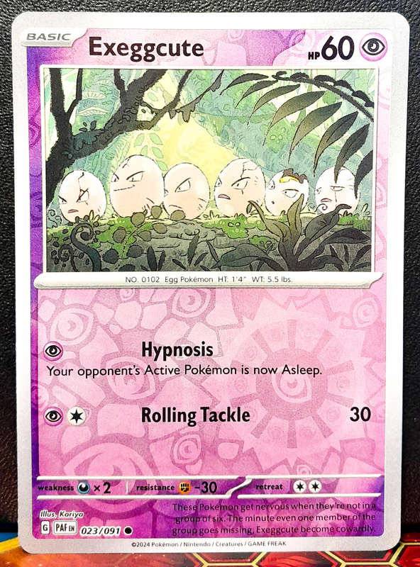 Pokemon Card - Exeggutor 023/091 - Reverse Holofoil - Paldean Fates - NM
