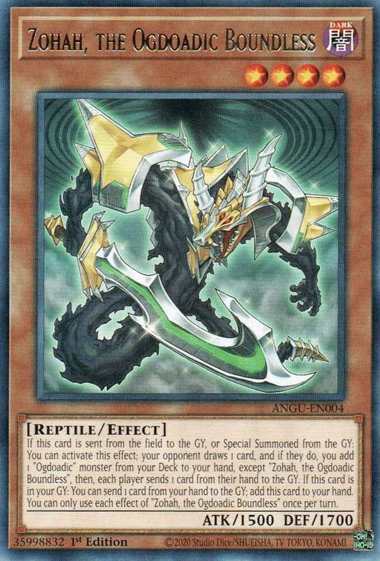 Yu-Gi-Oh! Card - Zohah, the Ogdoadic Boundless - ANGU-EN004 - 1st Edition RARE - NM