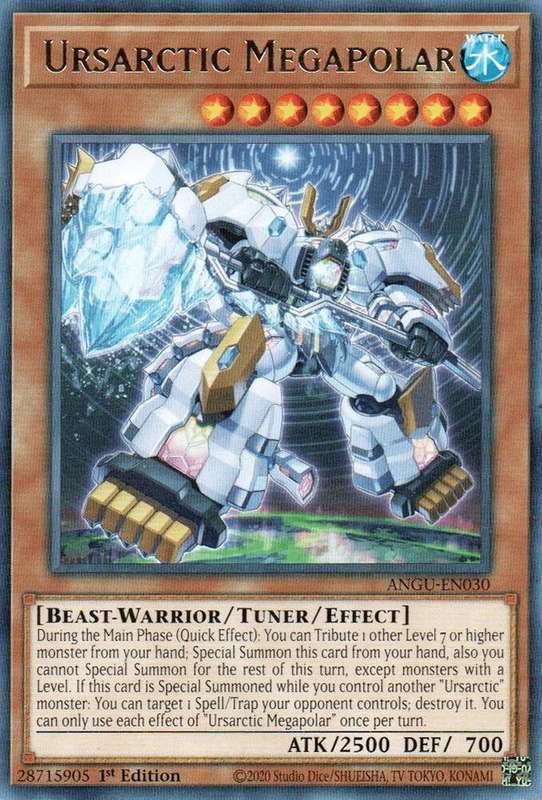 Yu-Gi-Oh! Card - Ursarctic Megapolar - ANGU-EN030 - 1st Edition RARE - NM
