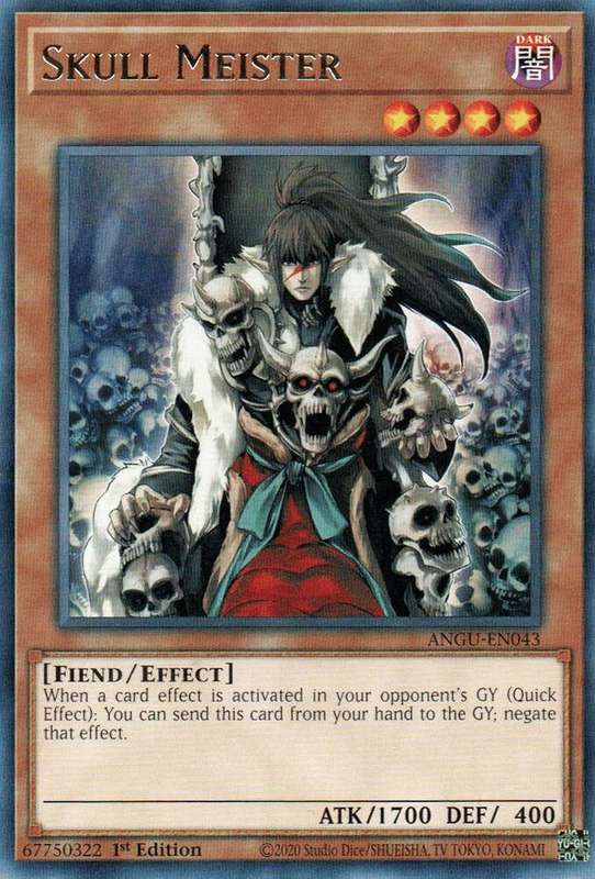 Yu-Gi-Oh! Card - Skull Meister - ANGU-EN043 - 1st Edition RARE - NM
