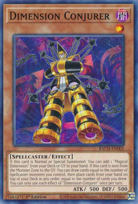 Yu-Gi-Oh! Card - Dimension Conjurer - BACH-EN002 - 1st Edition - NM