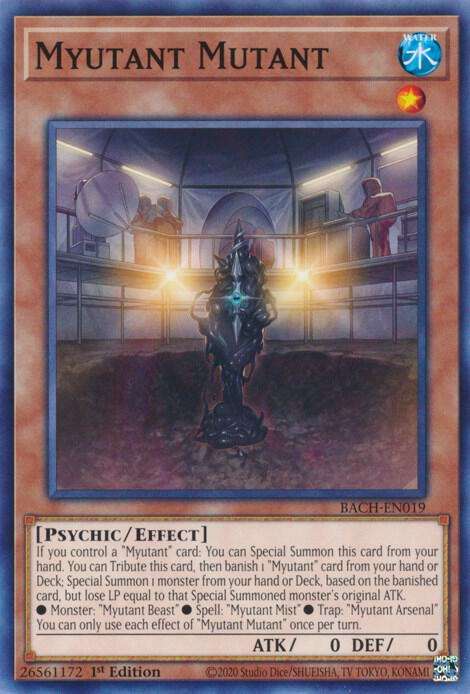 Yu-Gi-Oh! Card - Myutant Mutant- BACH-EN019 - 1st Edition - NM
