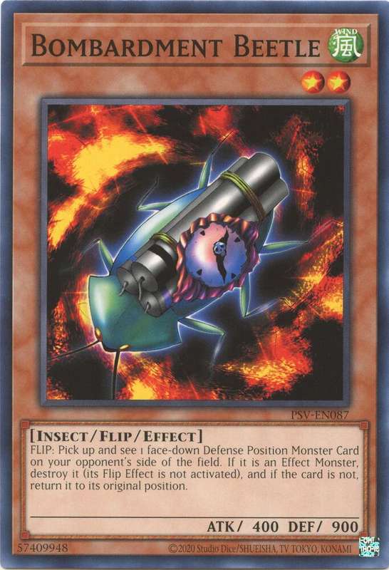 Yu-Gi-Oh! Card - Bombardment Beetle  - PSV-EN087  - NM