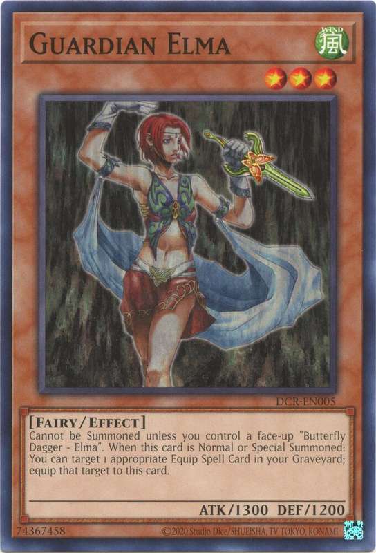 Yu-Gi-Oh! Card - Guardian Elma - DCR-EN005 - NM
