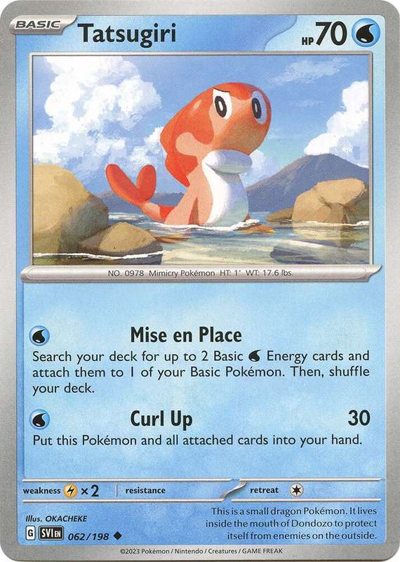 Pokemon Cards - Tatsugiri 062/198 - Uncommon - Scarlet & Violet Base Set - NM