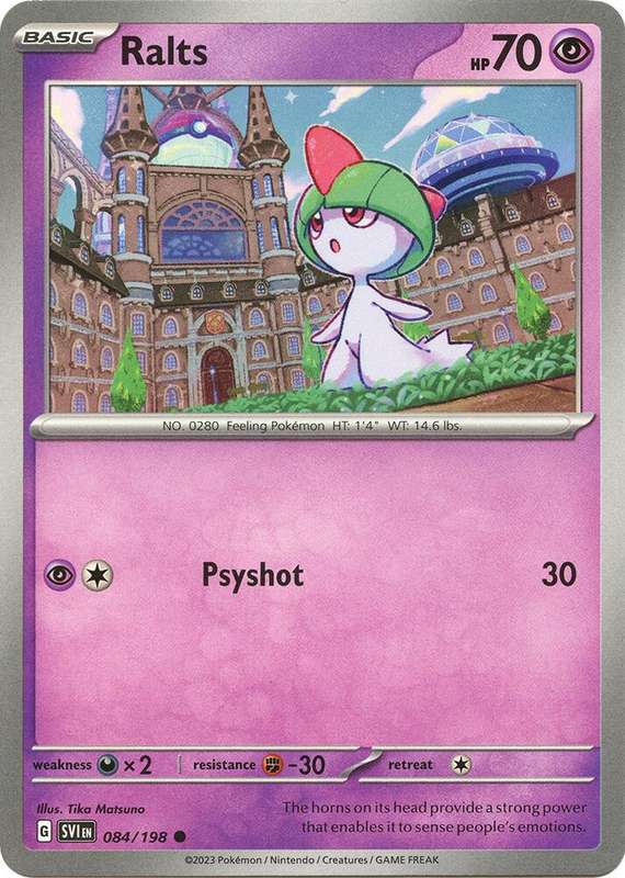 Pokemon Cards - Ralts 084/198 - Common - Scarlet & Violet Base Set - NM
