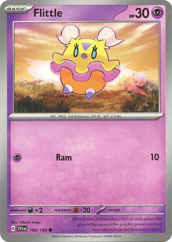 Pokemon Cards - Flittle 100/198 - Common - Scarlet & Violet Base Set - NM