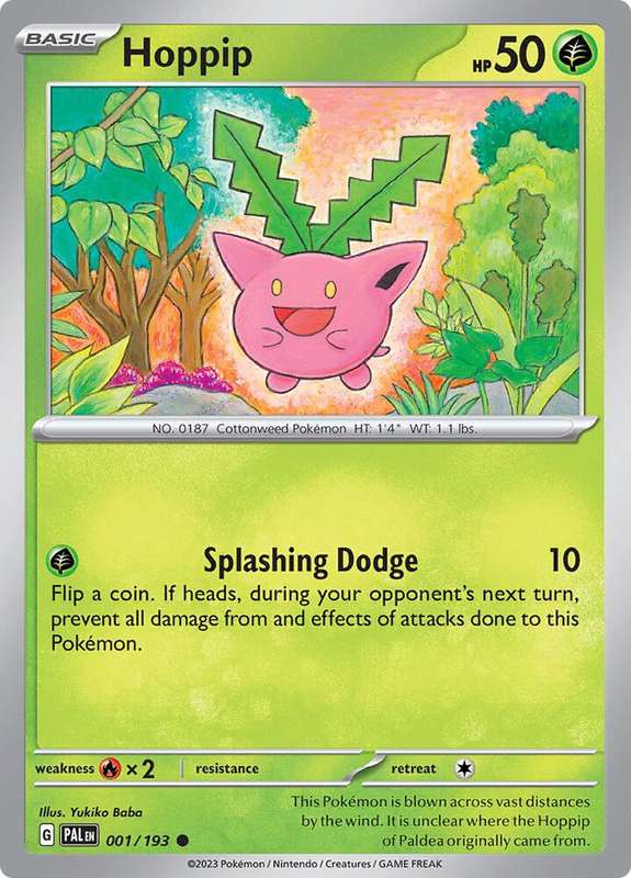Pokemon Card - Hoppip 001/193 - Common - Paldea Evolved NM