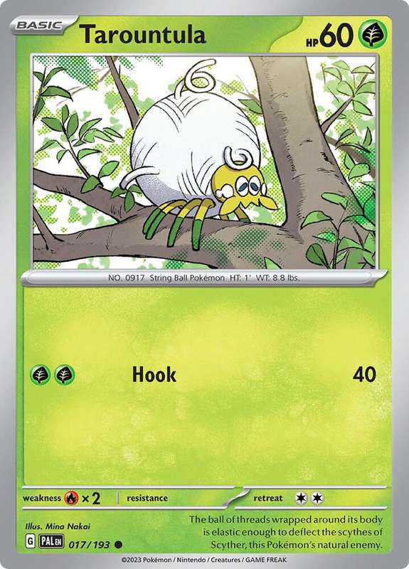 Pokemon Card - Tarountula 017/193 - Common - Paldea Evolved NM
