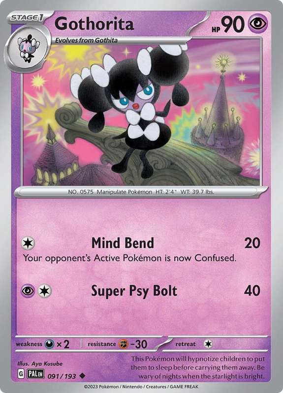 Pokemon Card - Gothorita 091/193 - Uncommon - Paldea Evolved NM