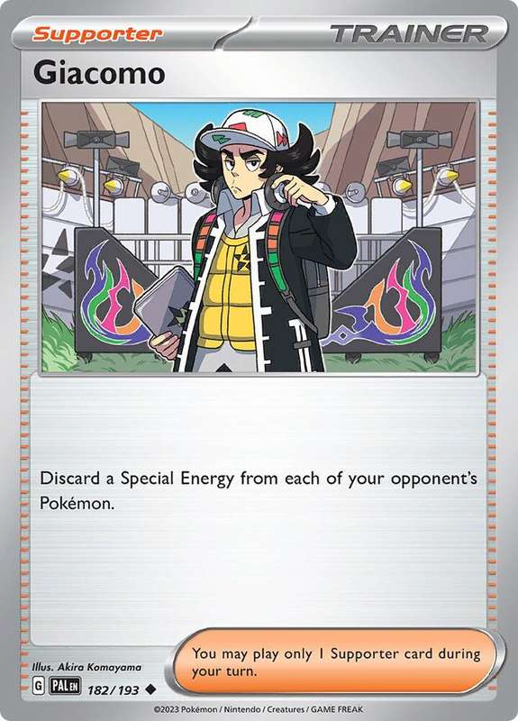 Pokemon Card - Giacomo 182/193 - Supporter Trainer - Paldea Evolved NM