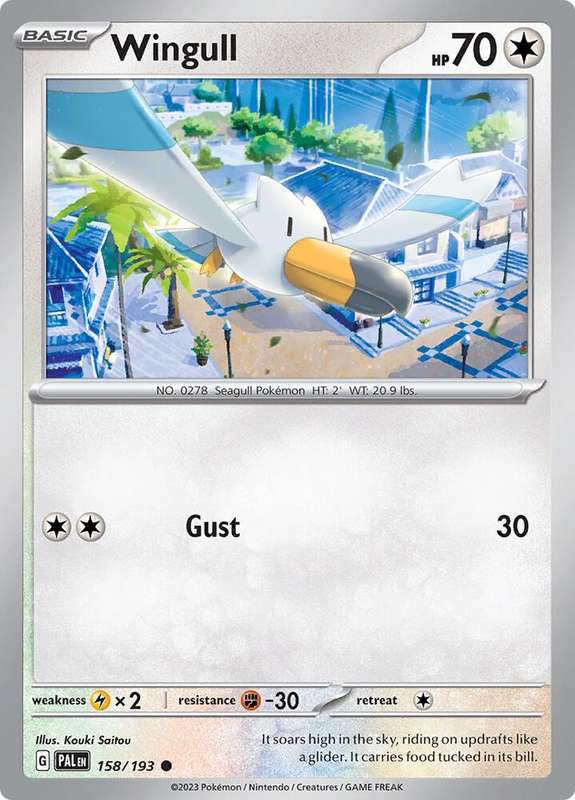 Pokemon Card - Wingull 158/193 - Common - Paldea Evolved NM