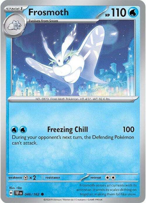 Pokemon Card - Frosmoth 046/162 - Common - Temporal Forces NM