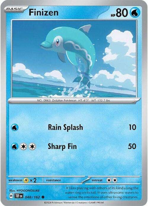 Pokemon Card - Finizen 048/162 - Common - Temporal Forces NM