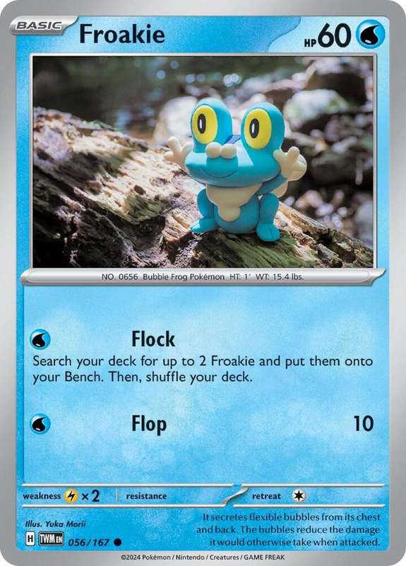 Pokemon Cards - Froakie 056/167 - Common - Twighlight Masquerade (NM)