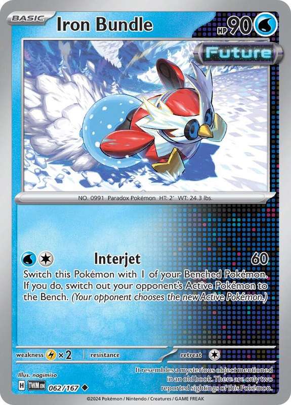 Pokemon Cards - Iron Bundle 062/167 - Uncommon - Twighlight Masquerade (NM)
