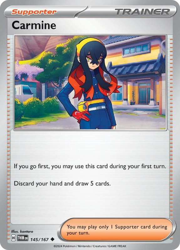 Pokemon Card  - Carmine 145/167 - Trainer - Twilight Masquerade (NM)
