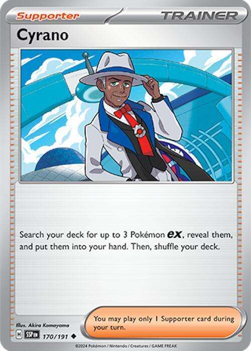 Pokemon Card - Cyrano 170/191 - Supporter Trainer - Surging Sparks  NM