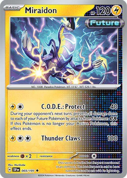 Pokemon Card - Miraidon 069/191- Uncommon - Surging Sparks  NM