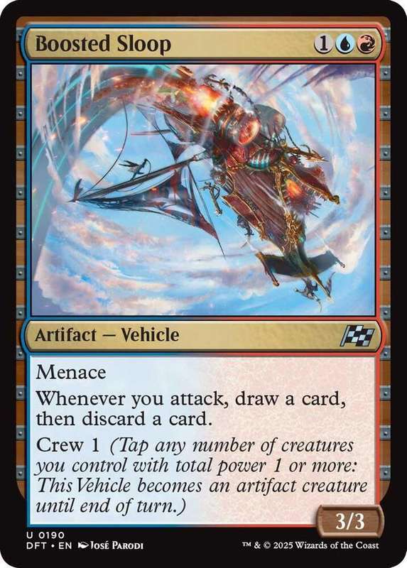 Magic the Gathering - Boosted Sloop DFT0190 - Uncommon -  Aetherdrift  - NM
