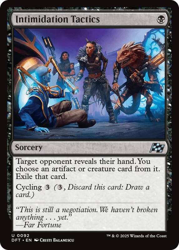 Magic the Gathering - Intimidation Tactics DFT0092 - Uncommon -  Aetherdrift  - NM