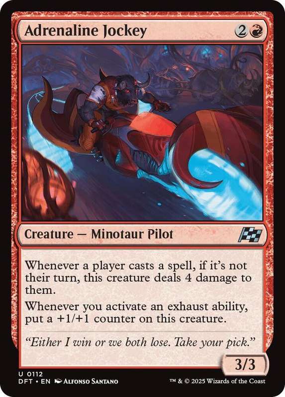 Magic the Gathering - Adrenaline Jockey DFT0112 - Uncommon -  Aetherdrift  - NM