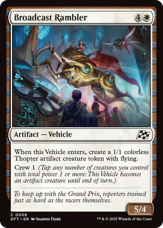 Magic the Gathering - Broadcast Rambler DFT0006 - Common -  Aetherdrift  - NM