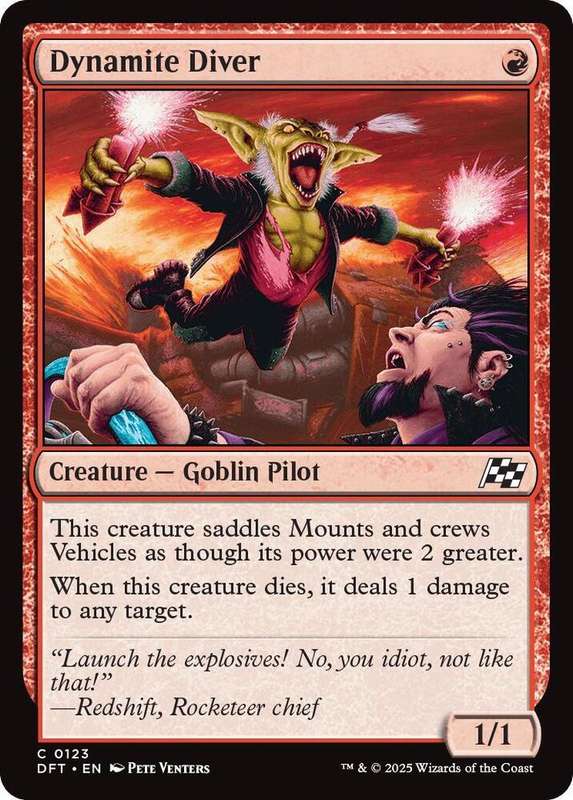 Magic the Gathering - Dynamite Diver DFT0123 - Common -  Aetherdrift  - NM