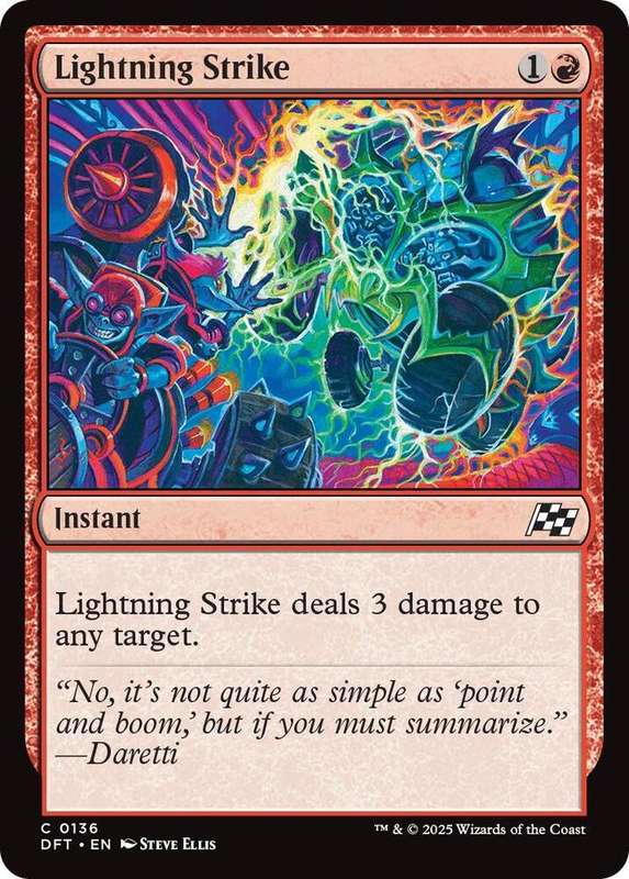 Magic the Gathering - LIghtning Strike DFT0136 - Common -  Aetherdrift  - NM