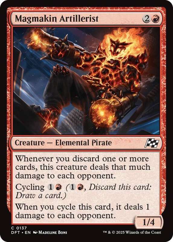 Magic the Gathering - Magmakin Artillerist DFT0137 - Common -  Aetherdrift  - NM