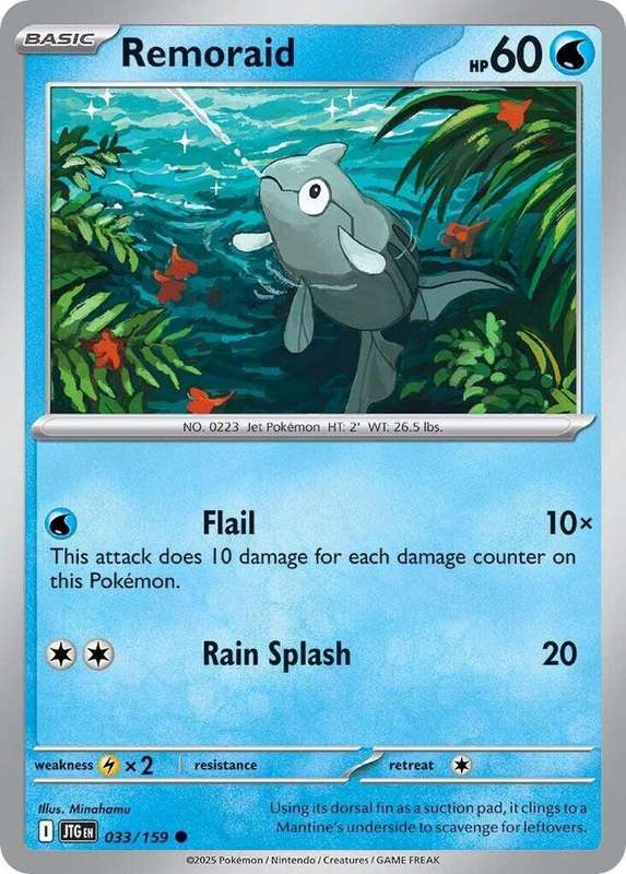 Pokemon Card - Remoraid 033/159 - Common - Journey Together - NM