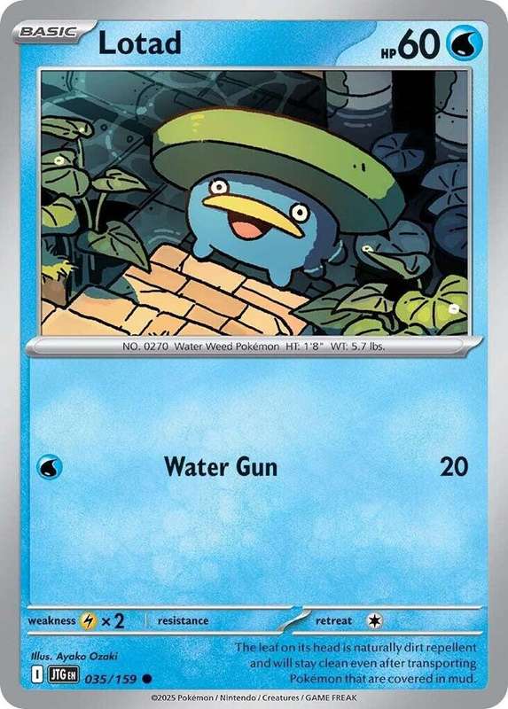 Pokemon Card - Lotad 035/159 - Common - Journey Together - NM